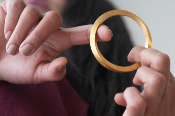 Mobius One gold bracelet for women