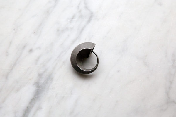 Ouroboros steel minimalistic keychain